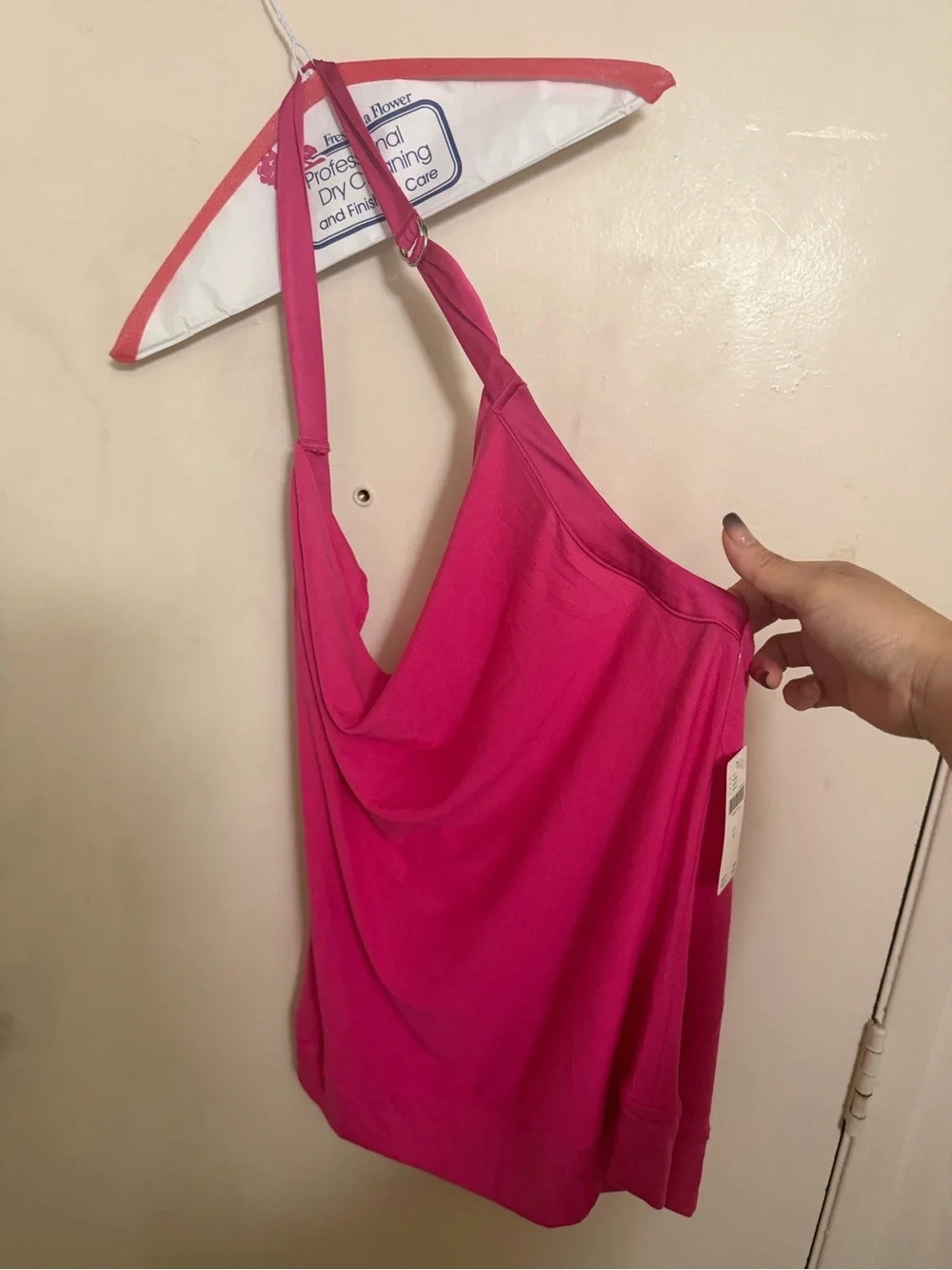 Maeve cowl neck halter top pink XL NWT Anthropologie